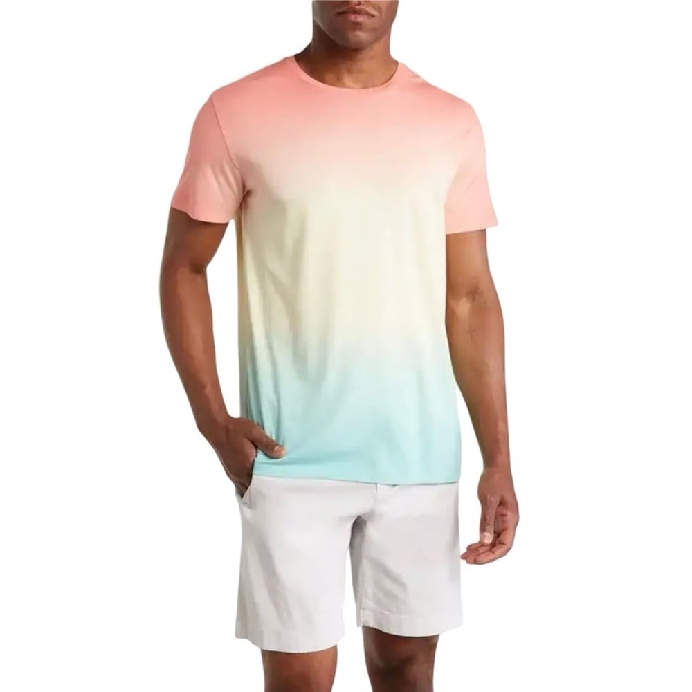 Marine Layer Signature Sunset Ombré Crewneck Tee